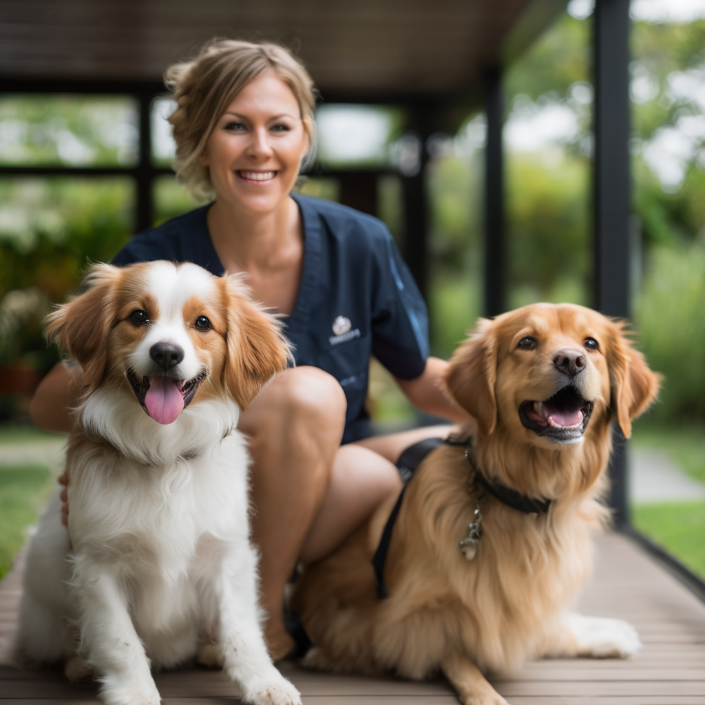 Professional dog walker providing expert care and attention in Coconut Grove